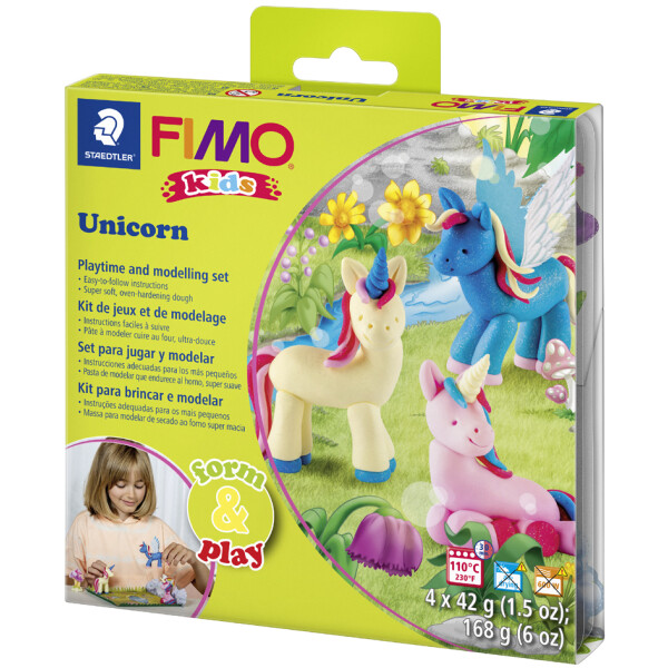 FIMO kids Modellier-Set Form & Play "Unicorn", Level 2