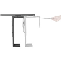 LogiLink PC-Halter, aus Metall, dreh- & ausziehbar, schwarz