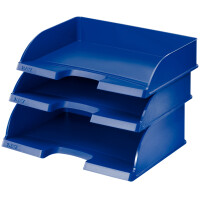 LEITZ Briefablage Plus Jumbo, DIN A4 quer, schwarz