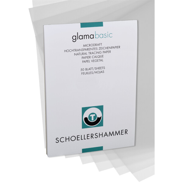 SCH&Ouml;LLERSHAMMER Zeichenpapierblock, DIN A4, hochtransparent