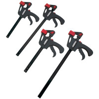 BRÜDER MANNESMANN Schnellspann-Zwingen-Satz, 4-teilig