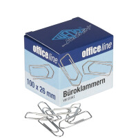WEDO Büroklammern, glanzverzinkt, 26 mm, Kleinpackung