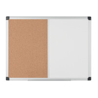 Bi-Office Kombitafel, Weißwand Kork, 600 x 450 mm