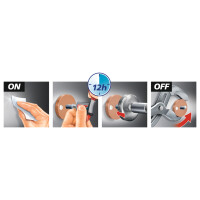 tesa Powerbutton Haken Universal medium, chrom