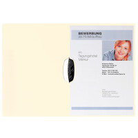 PAGNA Bewerbungsmappe "Swing", DIN A4, aus Karton, beige