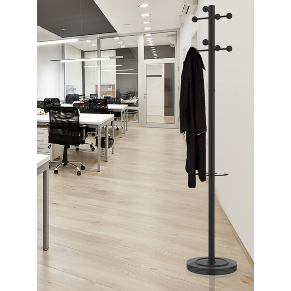 UNiLUX Garderobenständer "ACCESS", Höhe 1.750 mm, Buche weiß