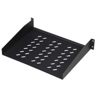 DIGITUS 19" Fachboden, 2 HE, Festeinbau, Tiefe: 370 mm