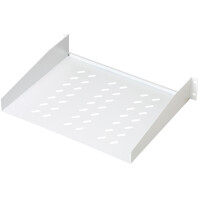 DIGITUS 19" Fachboden, 2 HE, Festeinbau, Tiefe: 370 mm