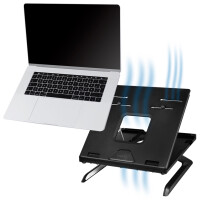 LogiLink Notebook-Ständer mit Smartphone-Halterungen