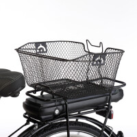 FISCHER Fahrrad-Gepäckträgerkorb, schwarz