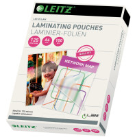 LEITZ Laminierfolientasche, DIN A4, glänzend, 160 mic