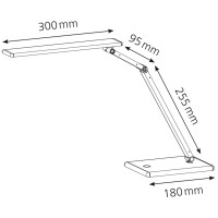 Hansa LED-Tischleuchte Slim, space-silber