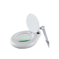 UNiLUX LED-Lupenleuchte ZOOM, mit Tischklemme, weiß