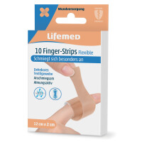 Lifemed Finger-Strips "Flexible", hautfarben, 10er