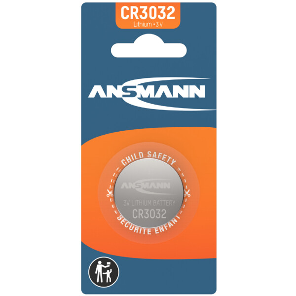 ANSMANN Lithium Knopfzelle "CR2016", 3,0 Volt, 1er-Blister