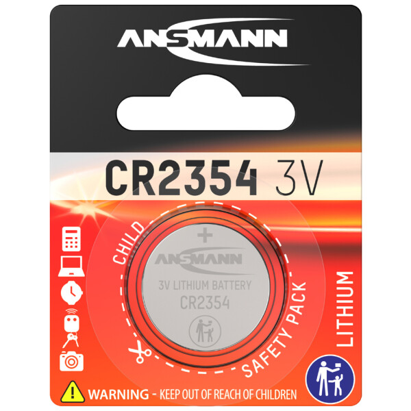ANSMANN Lithium Knopfzelle "CR2016", 3,0 Volt, 1er-Blister