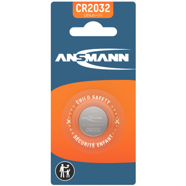 ANSMANN Lithium Knopfzelle "CR2016", 3,0 Volt, 1er-Blister