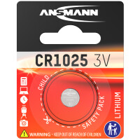 ANSMANN Lithium Knopfzelle "CR2016", 3,0 Volt, 1er-Blister