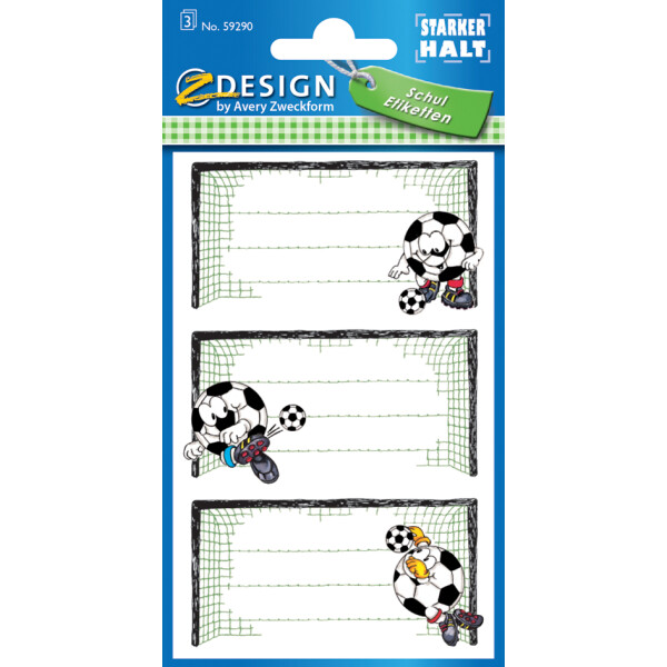 AVERY Zweckform Z-Design Buchetiketten "Fußballtor"