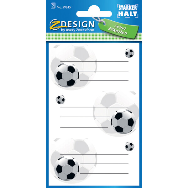 AVERY Zweckform Z-Design Buchetiketten "Fußballtor"