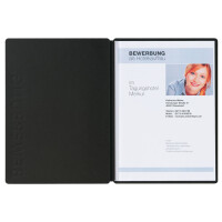 PAGNA Bewerbungsmappe "Solo", DIN A4, aus Karton, blau