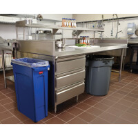 Rubbermaid Deckel BRUTE mit Griff, grau