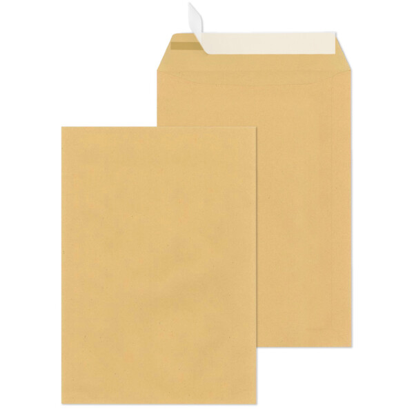 MAILmedia Versandtasche C4 haftklebend, ohne Fenster, braun