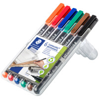 STAEDTLER Lumocolor Permanent-Marker 313S, 4er Etui