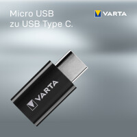 VARTA Charge & Sync Adapter - Micro USB auf USB 3.1...