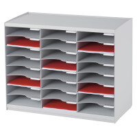 PAPERFLOW Sortierstation, 24 Fächer, schwarz