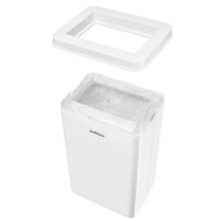 satino by wepa Abfallbehälter, 50 Liter, weiß