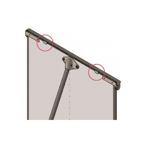 FRANKEN Blockhalter f&uuml;r Flipchart EL-FC, hellgrau