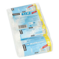 STARPAK Mülleimerbeutel HDPE, 35 Liter, transparent