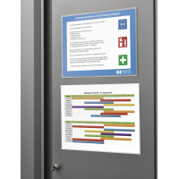 magnetoplan Magnet-Tasche magnetofix, A4 quer, transparent