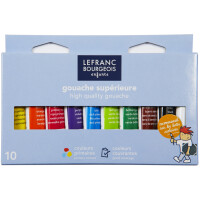 LEFRANC BOURGEOIS Gouachefarbe, 10 x 10 ml, 10er Etui