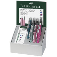 FABER-CASTELL Druckkugelschreiber POLY BALL XB, Display