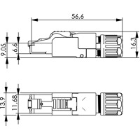 Telegärtner RJ45-Steckverbinder MFP8 IE Kat.6a...