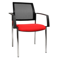 Topstar Besucherstuhl "BtoB 10 Netz", rot