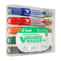 PILOT Whiteboard-Marker V BOARD MASTER, Keilspitze, 5er Etui