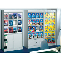 kerkmann Print-Prospektschrank, 16 x DIN A4, lichtgrau