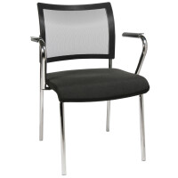 Topstar Besucherstuhl "Visit 10 Netz", anthrazit