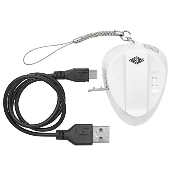 WEDO Aufladbares LED-Handtaschenlicht, 2 LEDs & IR-Sensor