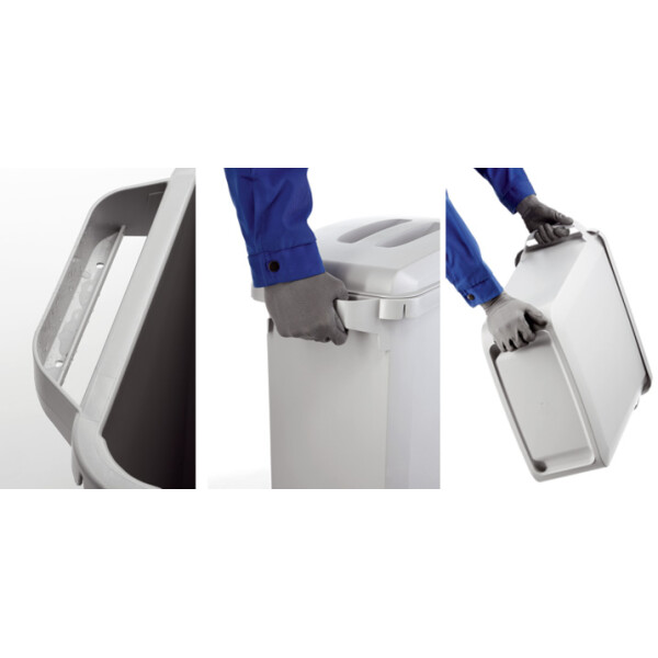 DURABLE Abfallbehälter DURABIN 60, rechteckig, grau