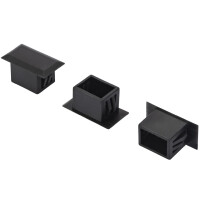 DIGITUS LWL Blindstopfen für LC Duplex, schwarz