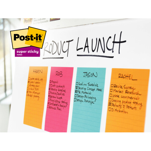 Post-it Haftnotizen super sticky Meeting Notes, 203 x 152 mm