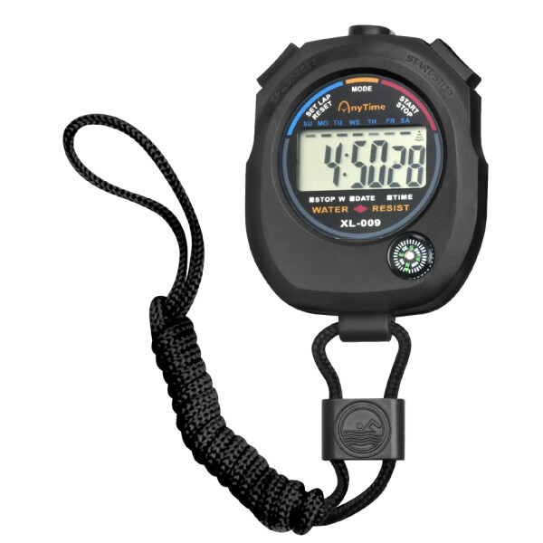 Wonday Stoppuhr mit Alarm, schwarz