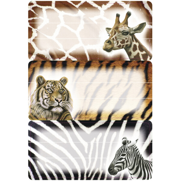 HERMA Buchetiketten VARIO "Afrikanische Tiere", 76 x 35 mm