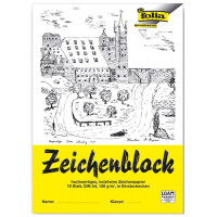 folia Zeichenblock, DIN A3, 120 g qm, 10 Blatt