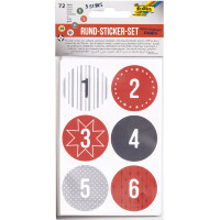 folia Weihnachts-Sticker "ADVENTSKALENDER",...
