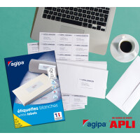 agipa Universal-Etiketten, 99,1 x 67,7 mm, weiß